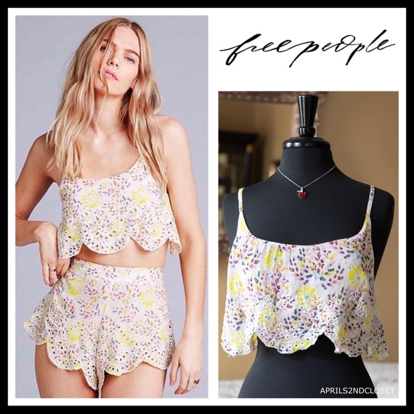 Free People Other - FREE PEOPLE CAMI CROP TOP A3C